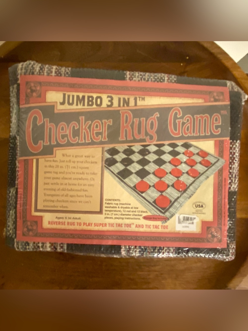 Jumbo 3-in-1 Checker Rug Game
Tic-Tac-Toe Family Game